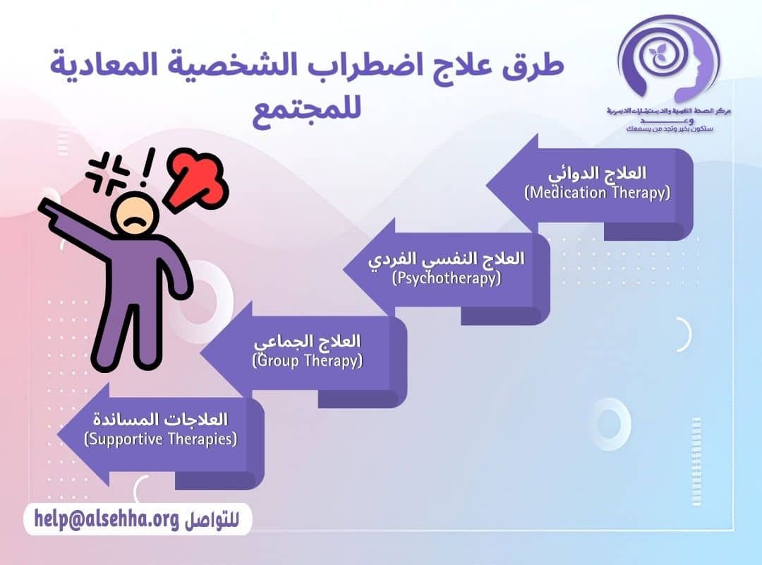 طرق علاج اضطراب الشخصية المعادية للمجتمع